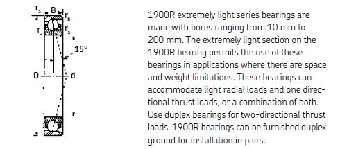 MRC1921-RD角接觸球軸承圖紙